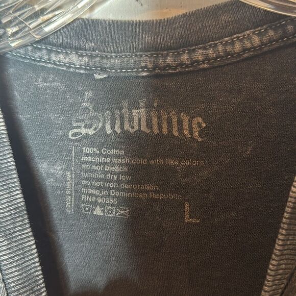 Sublime Acid Wash  Graphic Band T-Shirt. Size Large. - Picture 3 of 4